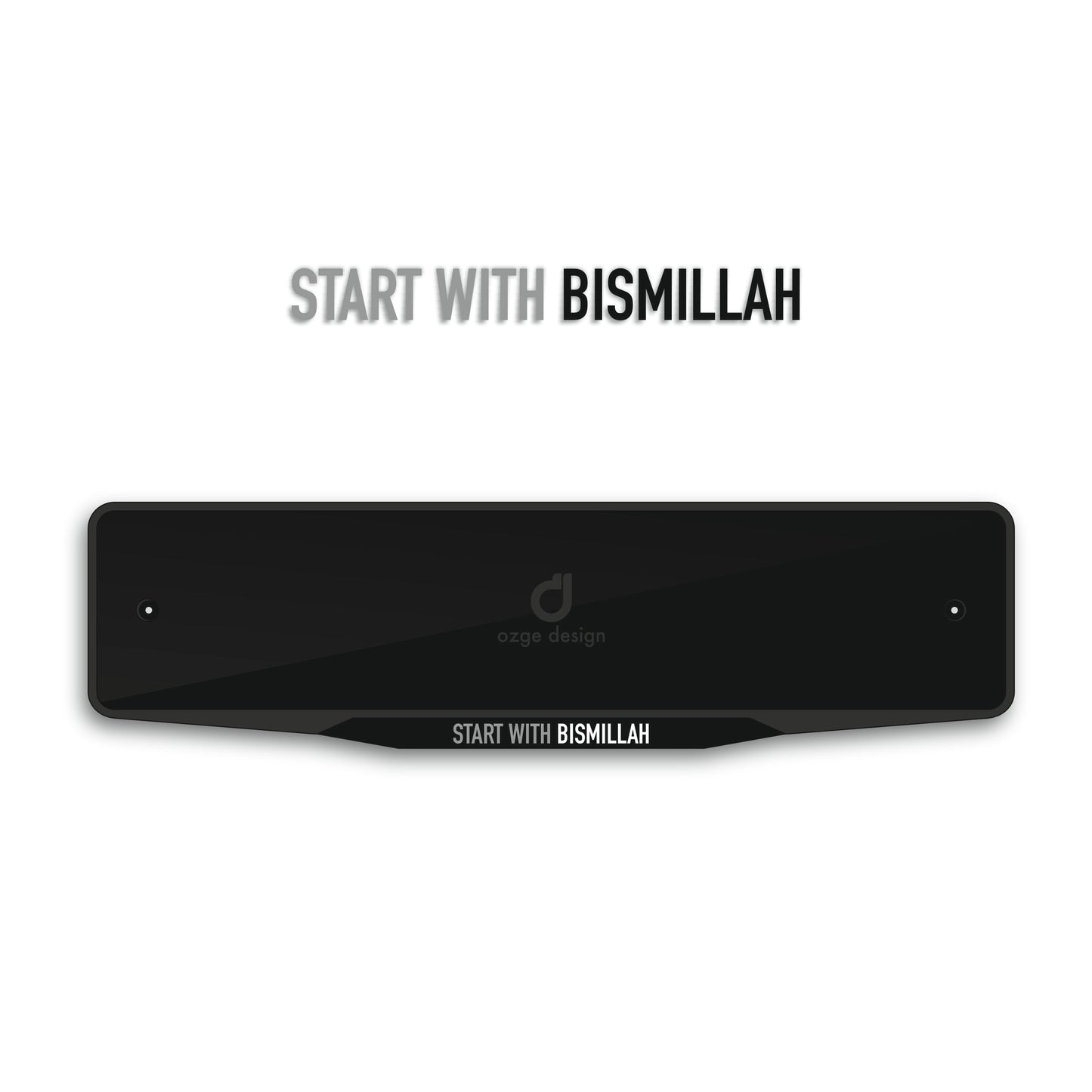 'START WITH BISMILLAH' Special Design Plate Frame