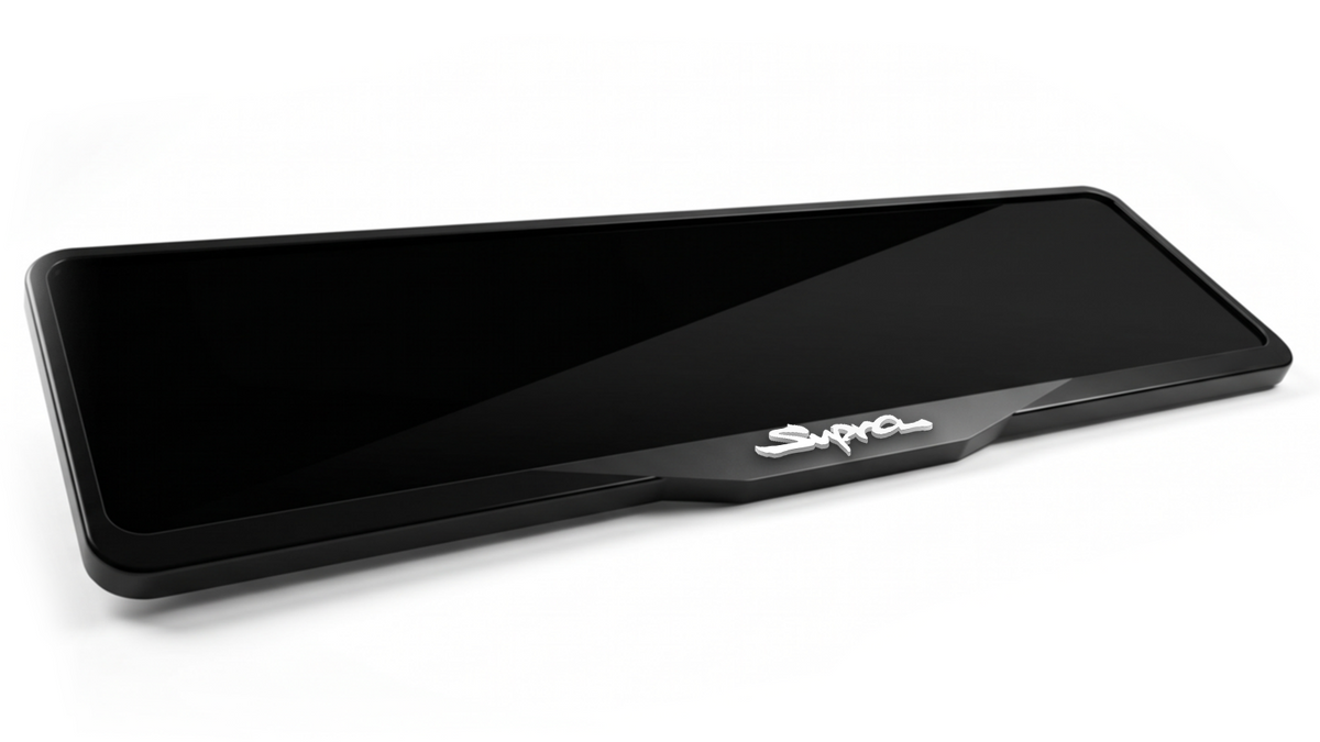 TOYOTA SUPRA Laser-Cut Acrylic License Plate Frame - Gloss Black