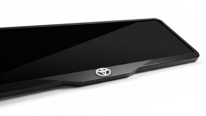 TOYOTA LOGO Laser-Cut Acrylic License Plate Frame - Gloss Black