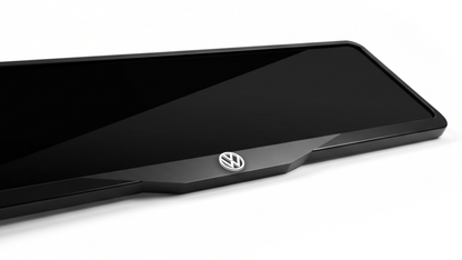VOLKSWAGEN LOGO Laser-Cut Acrylic License Plate Frame - Gloss Black