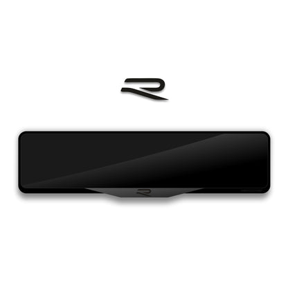 VOLKSWAGEN R NEW LOGO Laser-Cut Acrylic License Plate Frame - Gloss Black