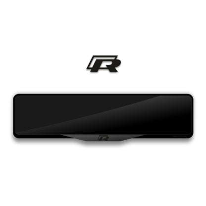 VOLKSWAGEN R LOGO Laser-Cut Acrylic License Plate Frame - Gloss Black
