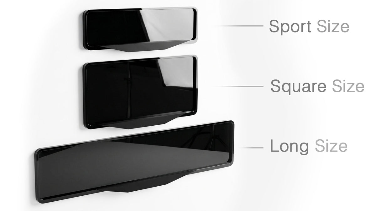 TOYOTA GT 86 Laser-Cut Acrylic License Plate Frame - Gloss Black
