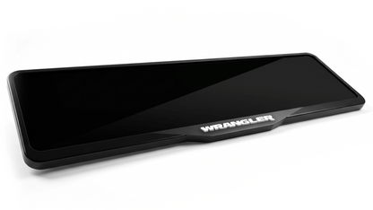 JEEP WRANGLER Laser-Cut Acrylic License Plate Frame - Gloss Black