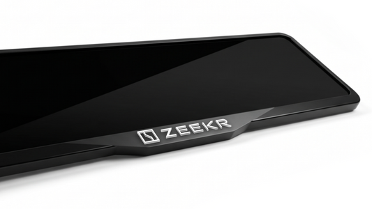 ZEEKR Laser-Cut Acrylic License Plate Frame - Gloss Black