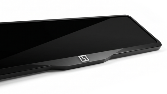 ZEEKR Logo Laser-Cut Acrylic License Plate Frame - Gloss Black